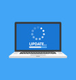 system software update and upgrade concept vector image