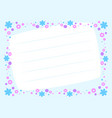 flower card vector image