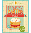 easter cake color vector image vector image