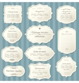 vintage frame set calligraphic design elements vector image vector image