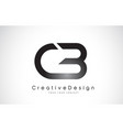 cb c b letter logo design creative icon modern vector image
