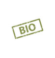 bio stamp texture rubber cliche imprint web vector image vector image