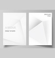 layout a4 cover mockup design template vector image