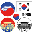 korea vector image