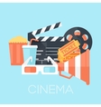 Pop corn cinema movie background Royalty Free Vector Image