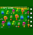 i spy game magic alien trees in fantasy forest vector image