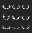 reindeer horns antlers deer horn vector image