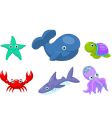 sea life vector image