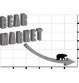 bear market vector image vector image