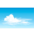blue sky with clouds panorama background vector image