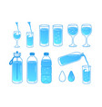 water balance concept set vector image