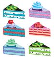 cake slices vector image vector image