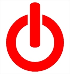 Red icon power off Royalty Free Vector Image - VectorStock