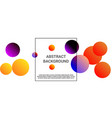 balls shapes vector image vector image