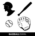 baseball design vector image vector image
