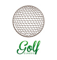 golf club vector image