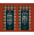 happy birthday invitation vintage retro background vector image
