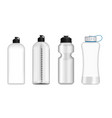 realistic fitness bottle drink isolated mock up vector image vector image