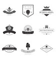 retro logotypes set vector image