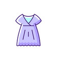 nightgown purple rgb color icon vector image vector image