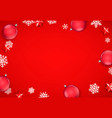 winter holidays red background vector image vector image